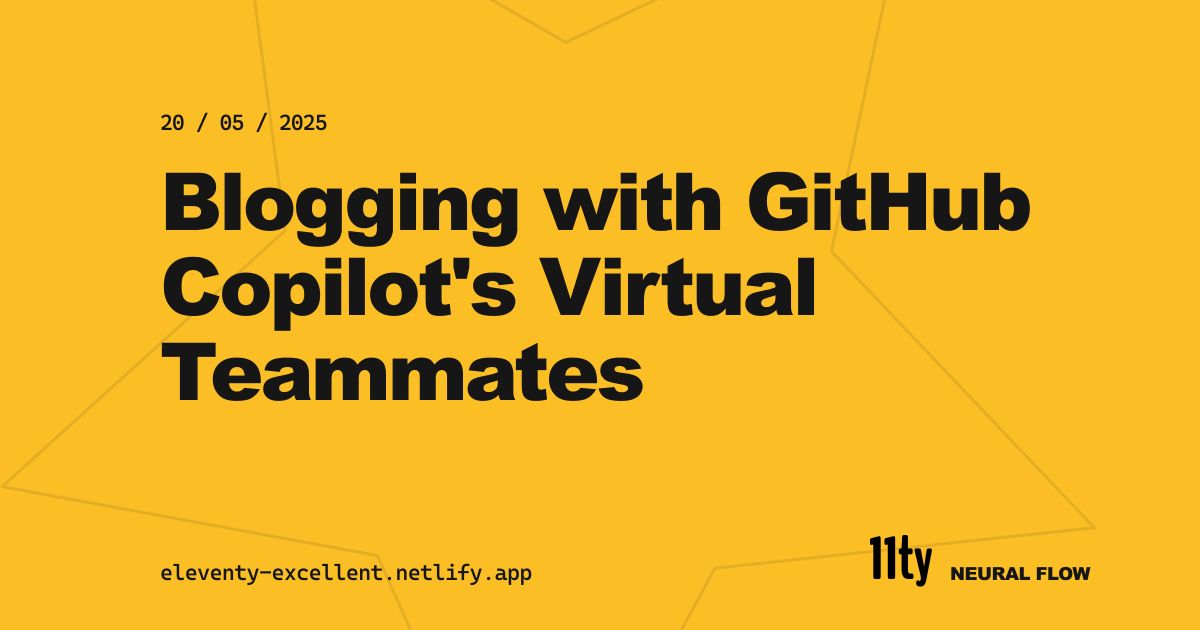 Blogging with GitHub Copilot's Virtual Teammates