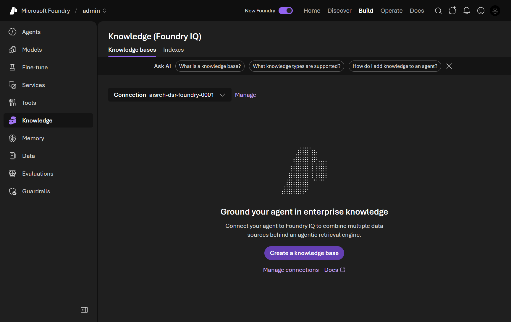 07. Ground the agent with Foundry IQ knowledge bases | Microsoft ...