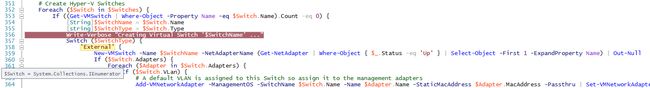 PowerShell Switch redefining variable