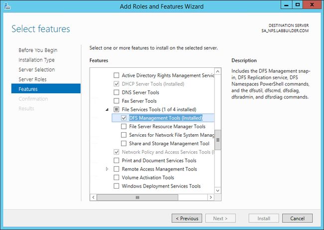 This feature is required to enable the DFSR PowerShell Module.