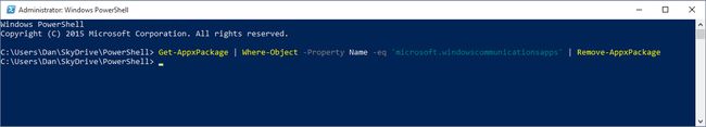 Uninstall the Windows 10 Universal Mail and Calendar App