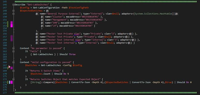 How the the Final Pester Test in Visual Studio 2015 (with POSH tools)