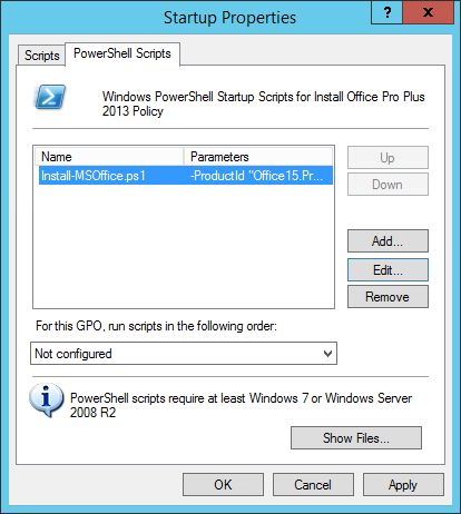 Configured Scripts