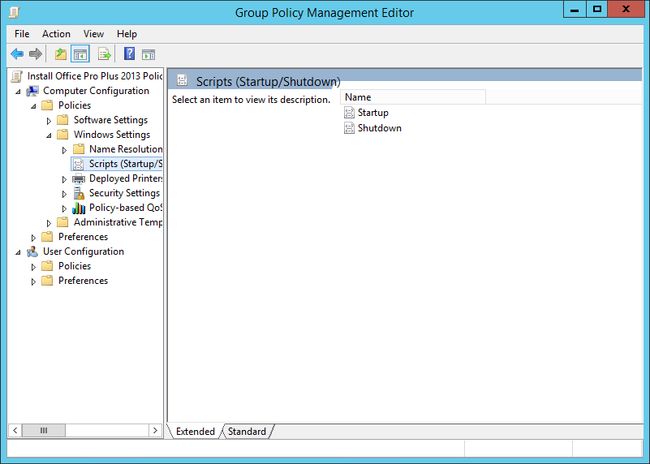 Edit Startup Script