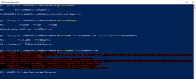 Nope - can't use the Core WIM with a Nano Server Container Host!