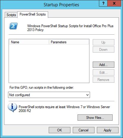 PowerShell Scripts Tab